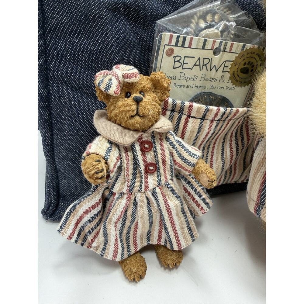 Boyds Bear F.O.B. Collectors Club Kit 2007 Tote Bag Shopsalot Plush Figure & Pin - Picture 7 of 13